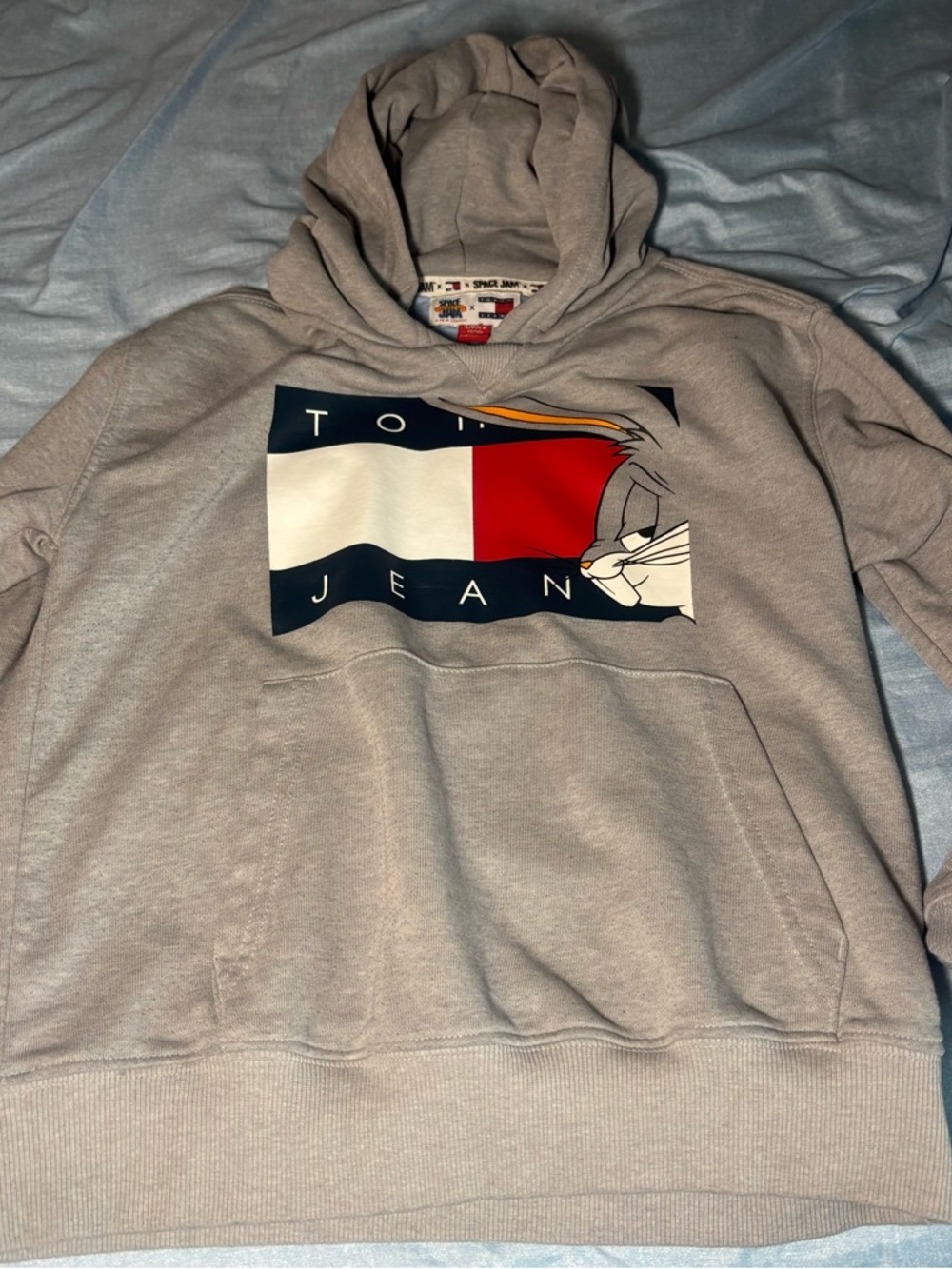 Tommy Hilfiger Space Jam Light Gray Hoodie